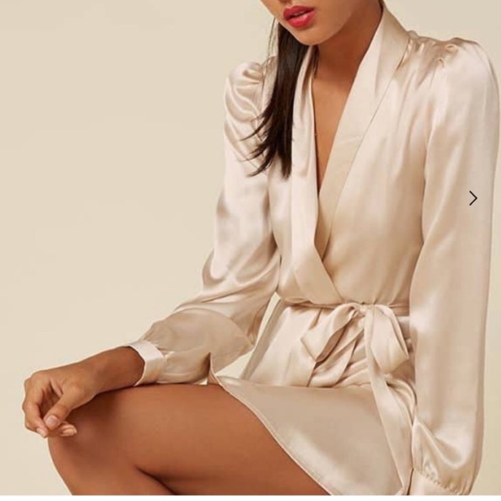 Rare NWOT Reformation Silk Wrap Robe/Dress
